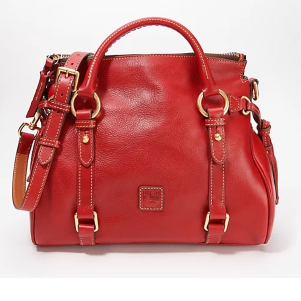 Dooney & Bourke Florentine Leather Small Satchel (Red)